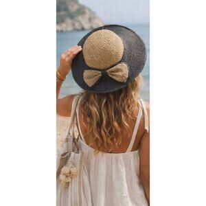 Straw Bow Sun Hat | Derby Coastal Quiet Luxury